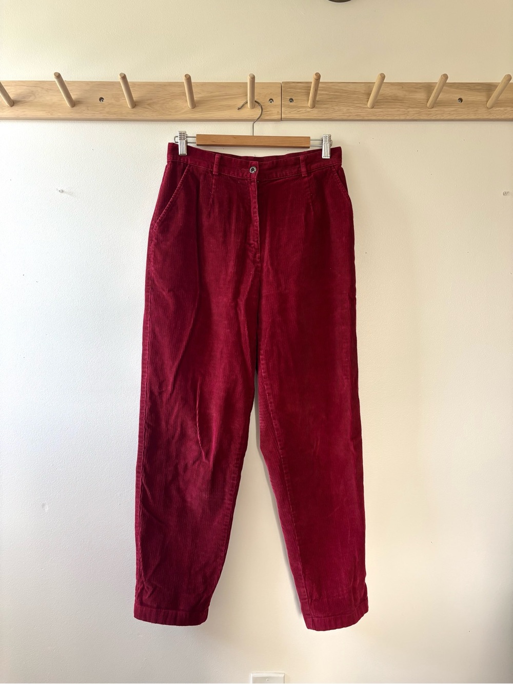 Vintage LL Bean Red Corduroy Pants